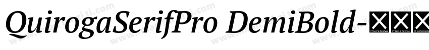 QuirogaSerifPro DemiBold字体转换